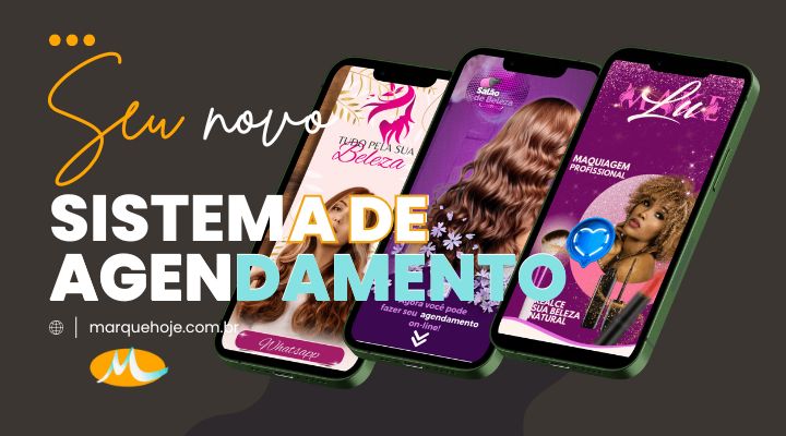 Agenda online compartilhada para Salão de Beleza e esmalteria de uso simples e fácil